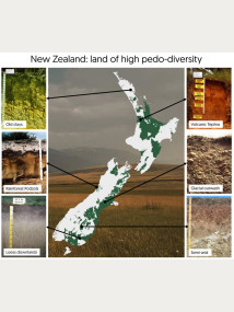 Figure 2: New Zealand is renowned internationally for its high diversity of soil types.